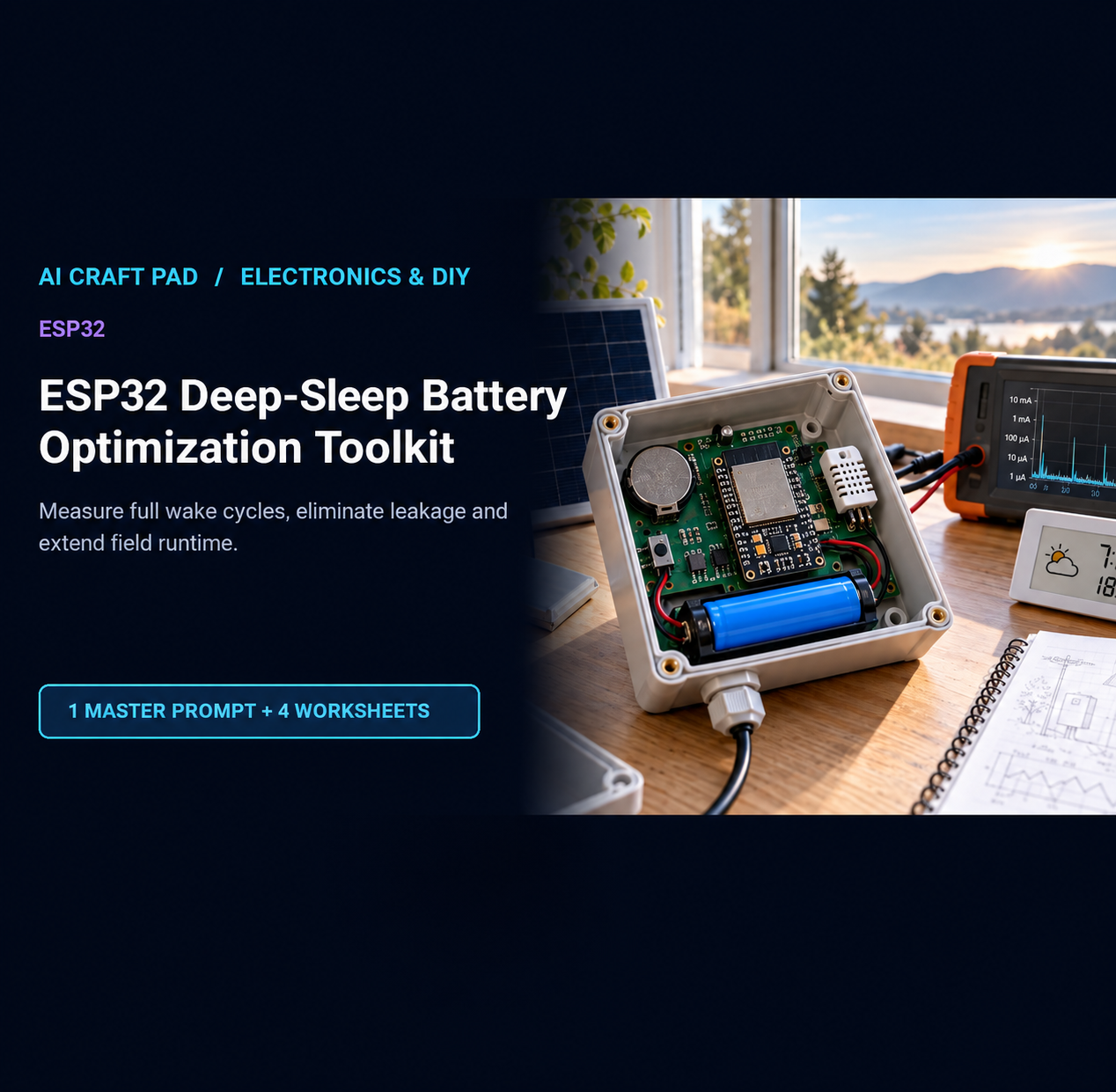 ESP32 Deep-Sleep Battery Optimization Toolkit cover