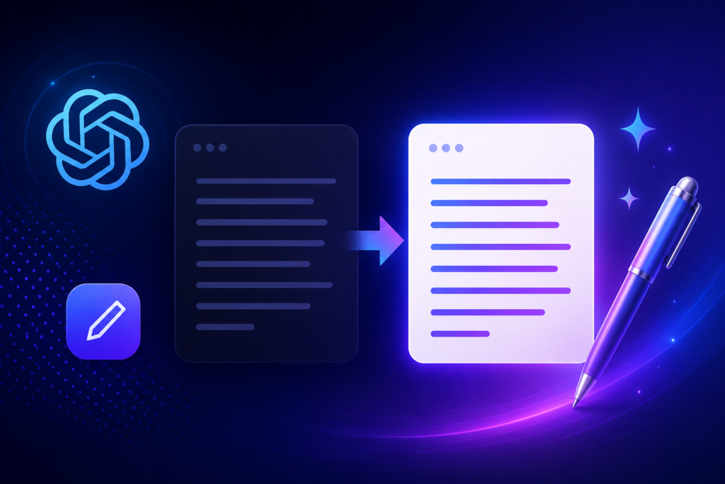 Rewrite text prompt for ChatGPT to improve text clarity