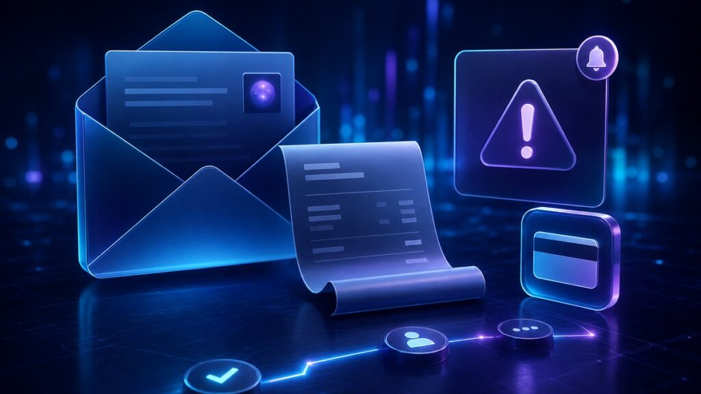 Thematic illustration for AI Prompt for Drafting a Client Invoice Follow-Up Email With Payment Request and Next-Step Options