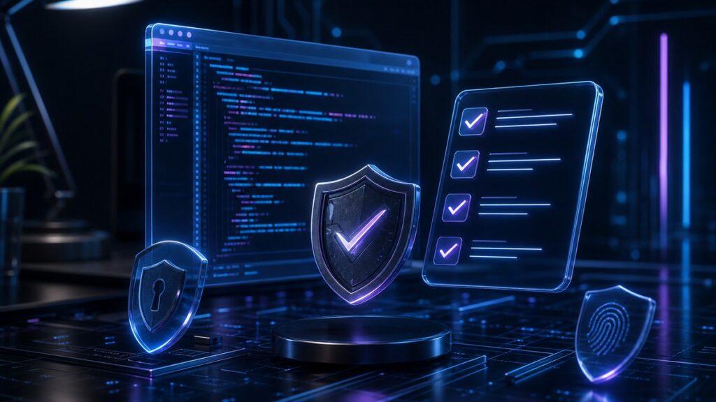 Thematic illustration for AI Prompt for Reviewing Code Safely and Systematically