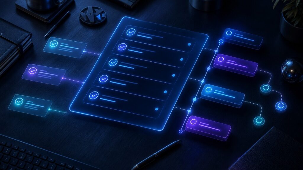 Thematic illustration for AI Prompt for Writing a Meeting Agenda With Action Items