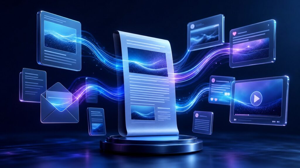 Thematic illustration for AI Prompt for Repurposing One Article Across Platforms