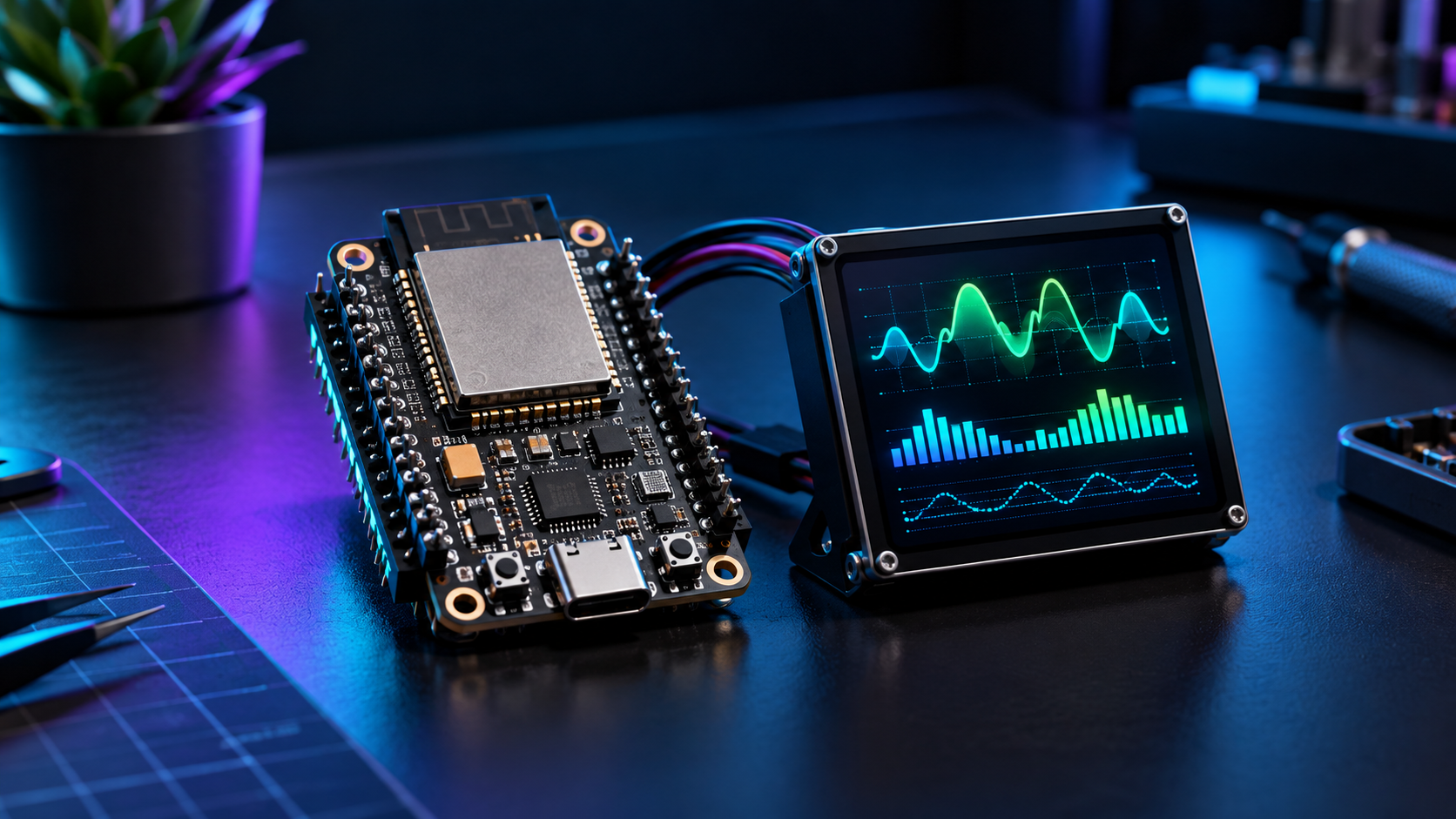 ESP32 Status Dashboard project cover