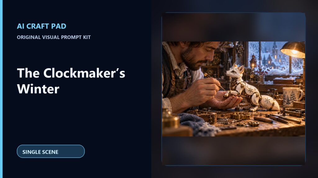 the clockmakers winter visual prompt kit cover