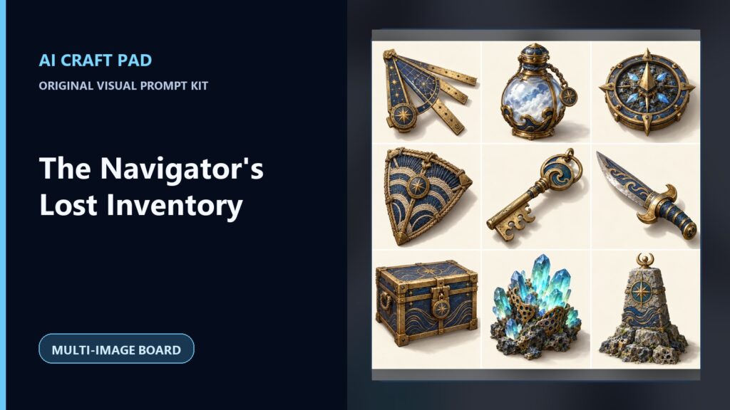 the navigators lost inventory visual prompt kit cover