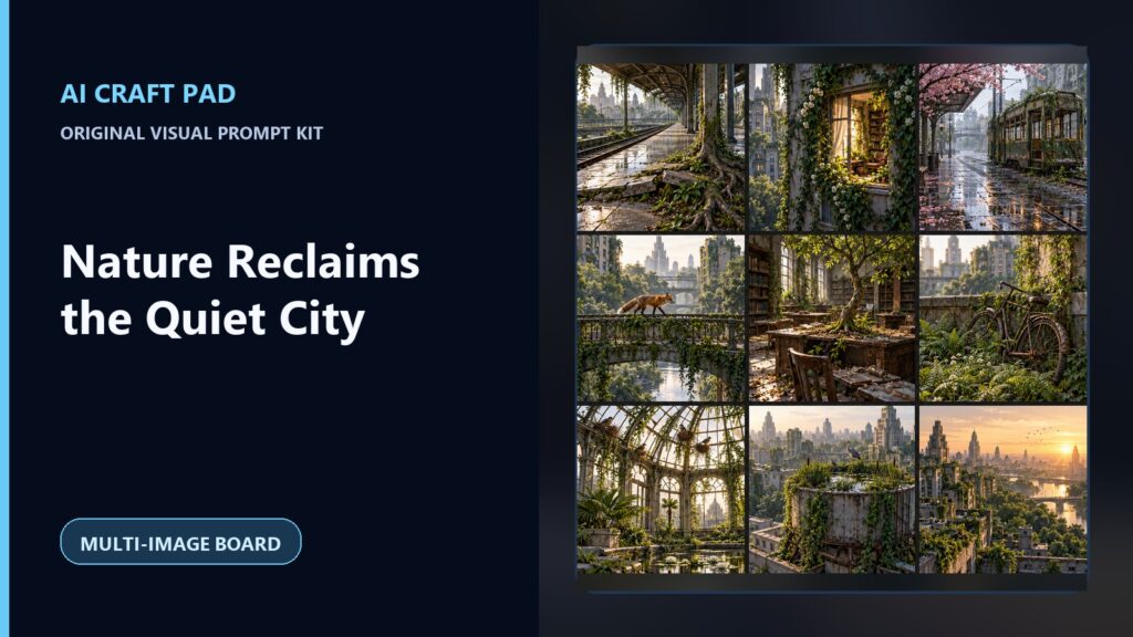 nature reclaims the quiet city visual prompt kit cover