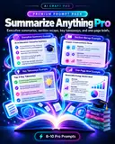 Summarize Anything Pro premium prompt pack cover