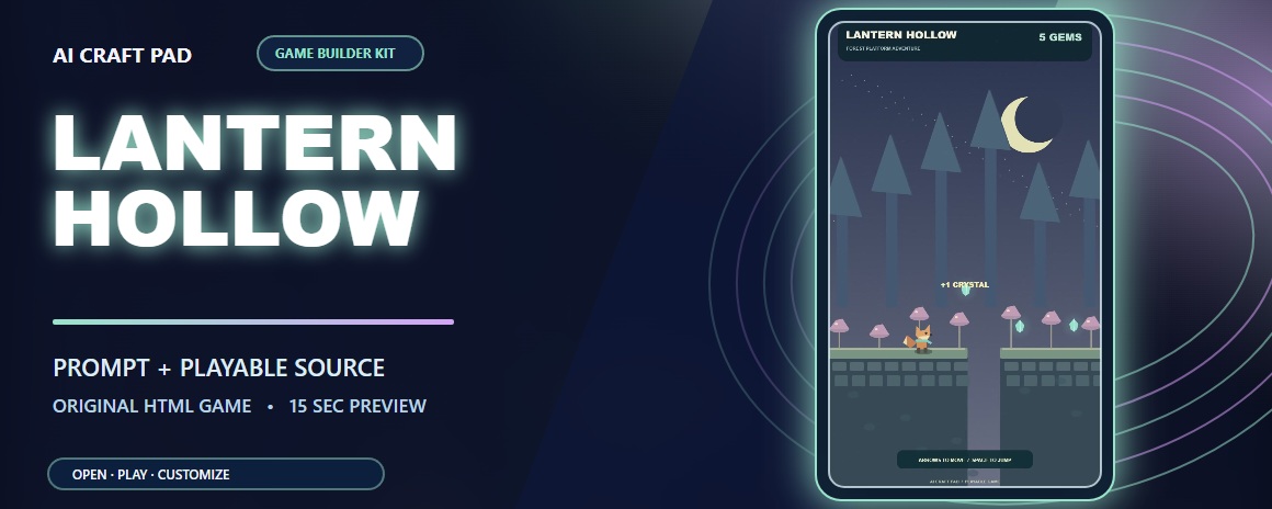 lantern hollow game builder colorful gameplay preview