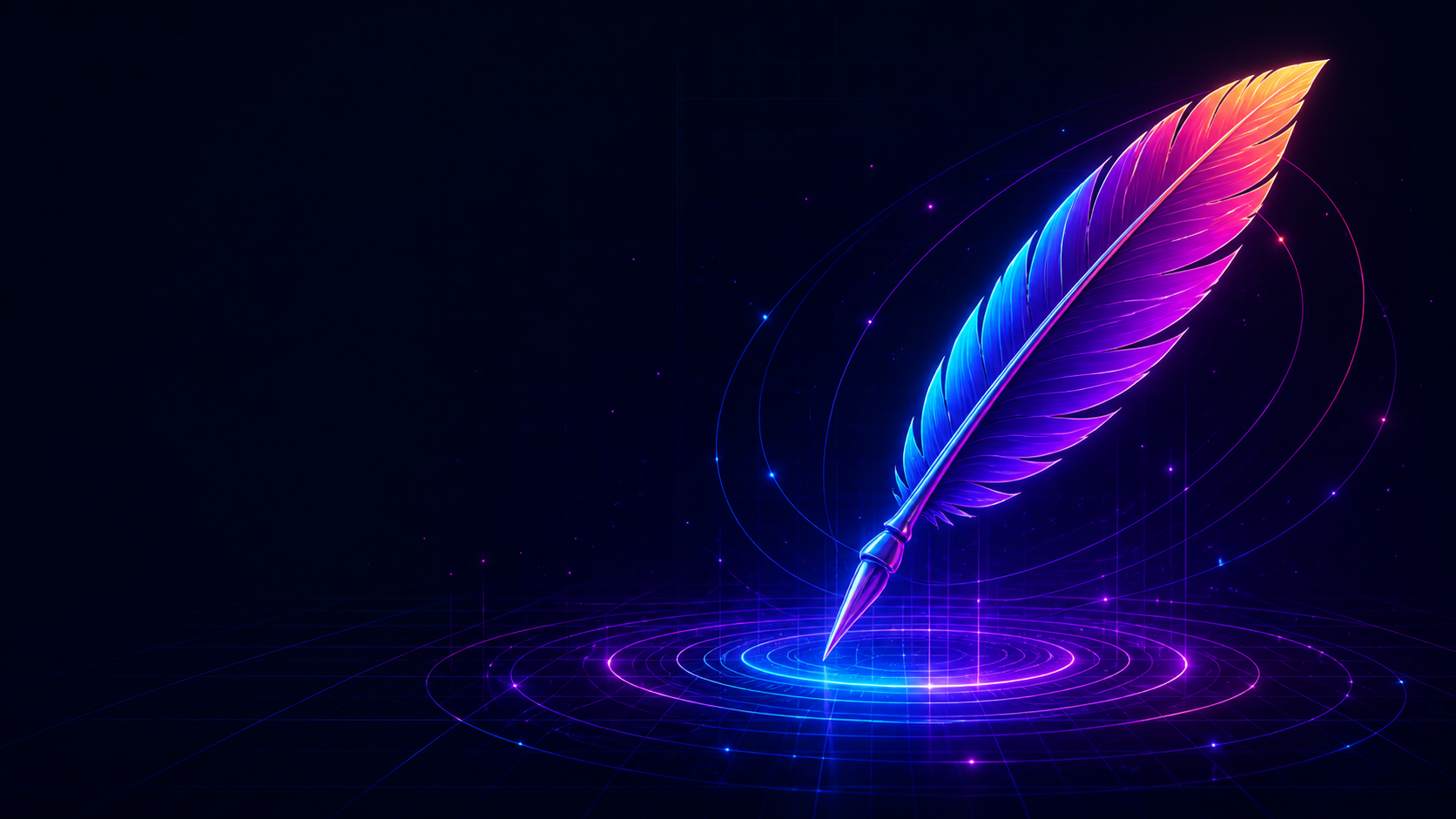 Neon feather
